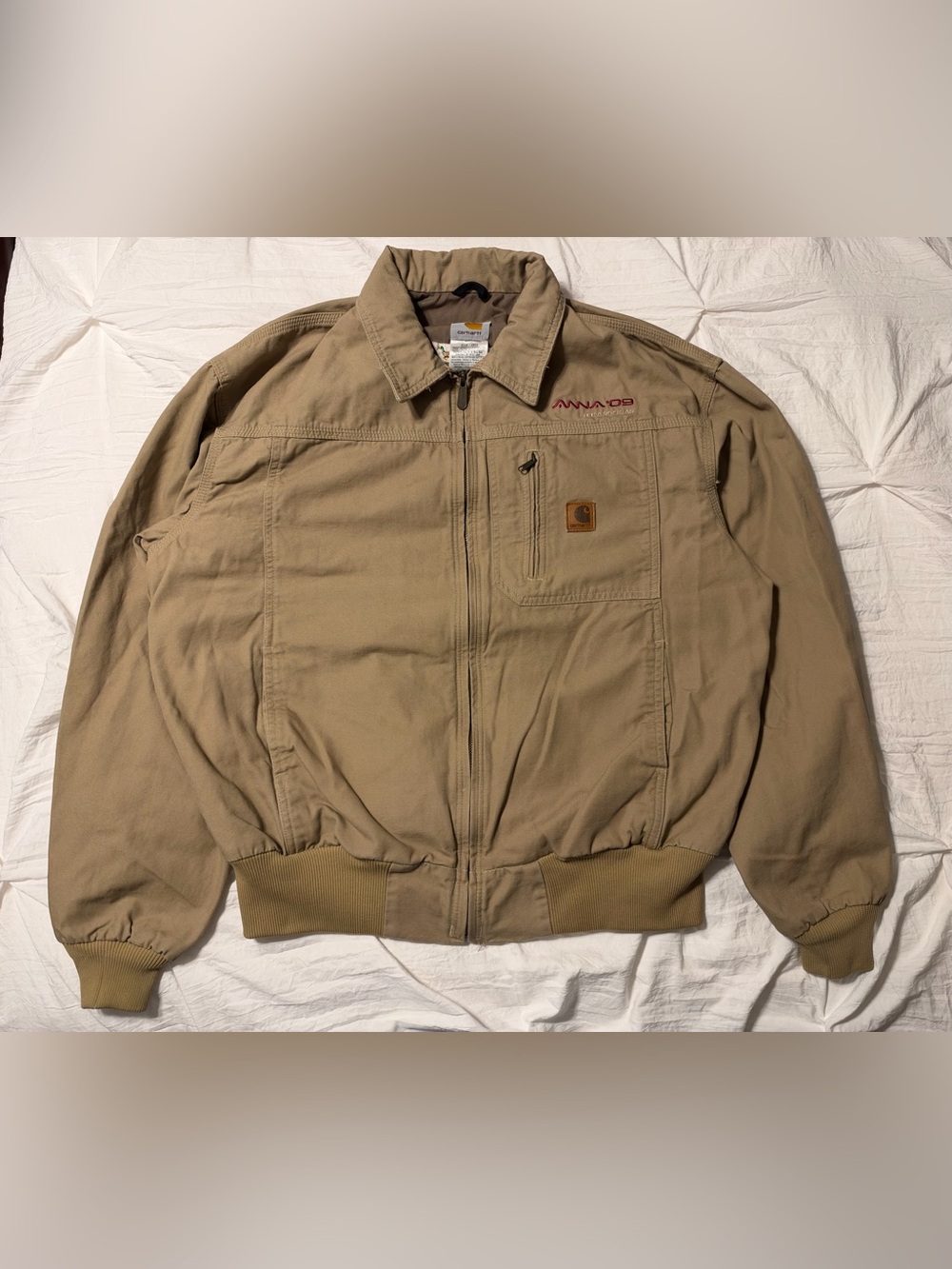Carhartt Wylie Jacket Mens Large Golden Khaki J163 Outdoor